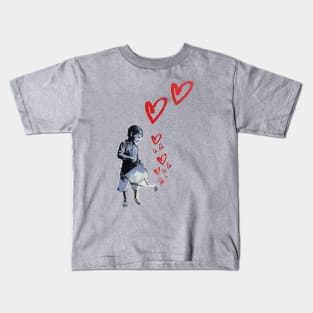 Banksy-style Urban Street Art: Child Love Kids T-Shirt